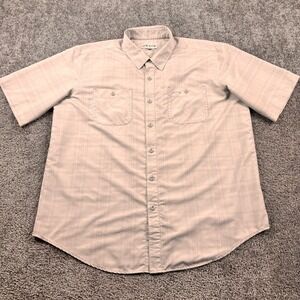 Orvis Men's Short Sleeve Woven Shirt Mens XL Outdoor Fishing Pockets